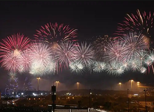 鄱阳县焰火晚会